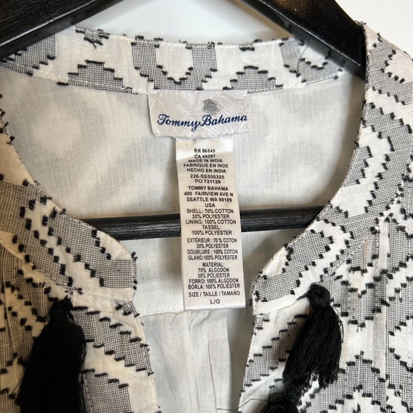 Tommy Bahama Black and White Mini Dress - Picture 5 of 6